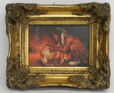 Decorative Print on Canvas of Indian (1 of 6)