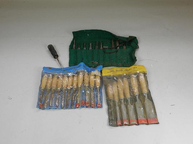 3 Sets of Wood Chisels (1 of 4)