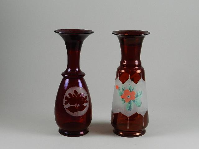 Two Ruby Flash Vases (1 of 2)