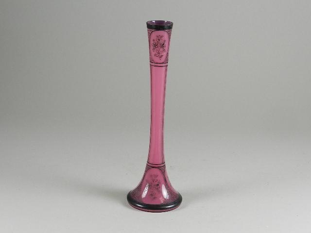 Czechoslovakian Art Deco Silver Overlay Bud Vase (1 of 3)