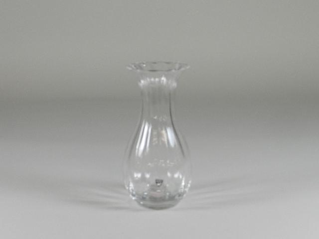 Orrefors Crystal Vase: has original sticker on side, excellent condition, 9" h