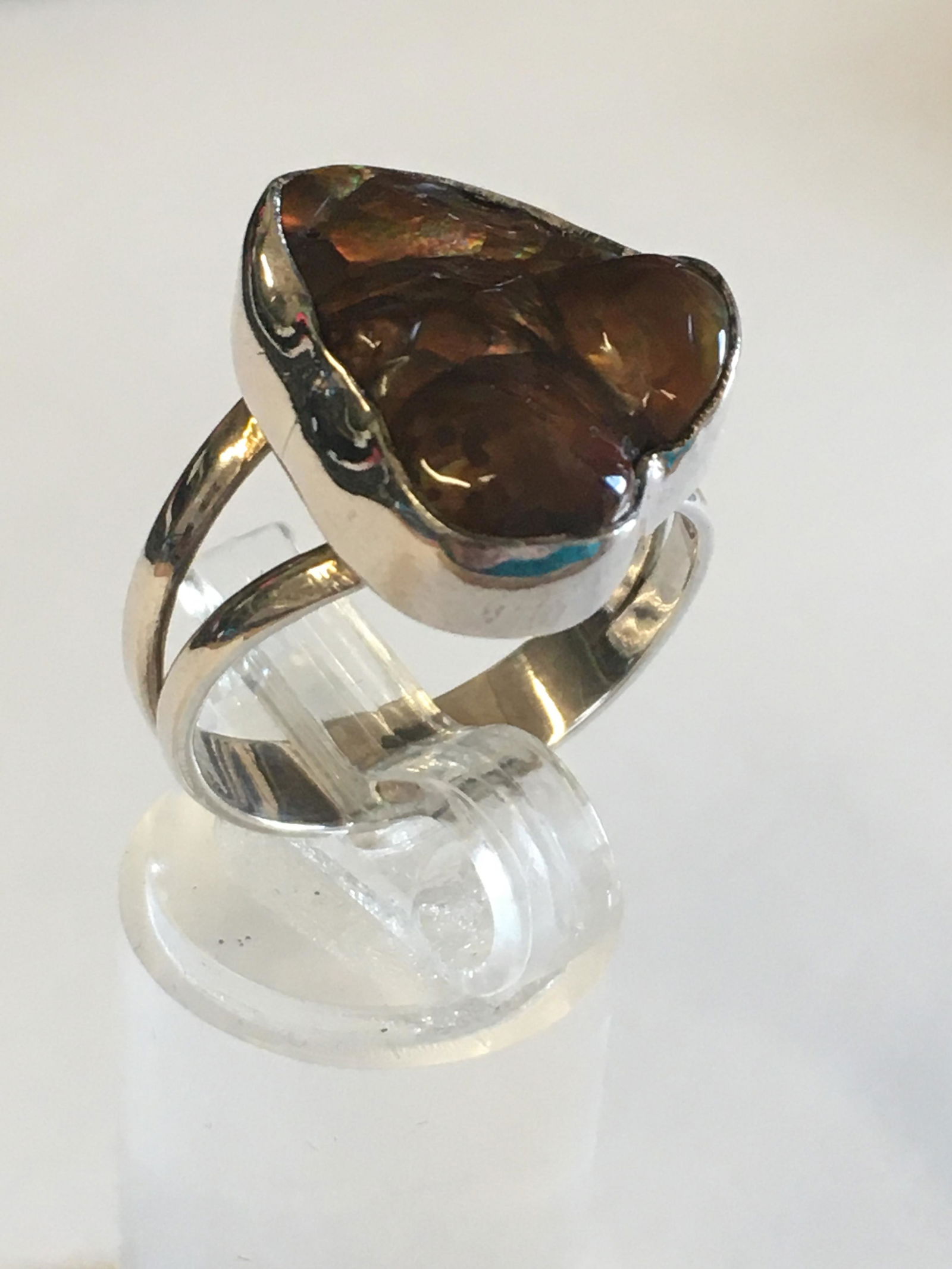 Sterling Fire Agate Ring (1 of 4)