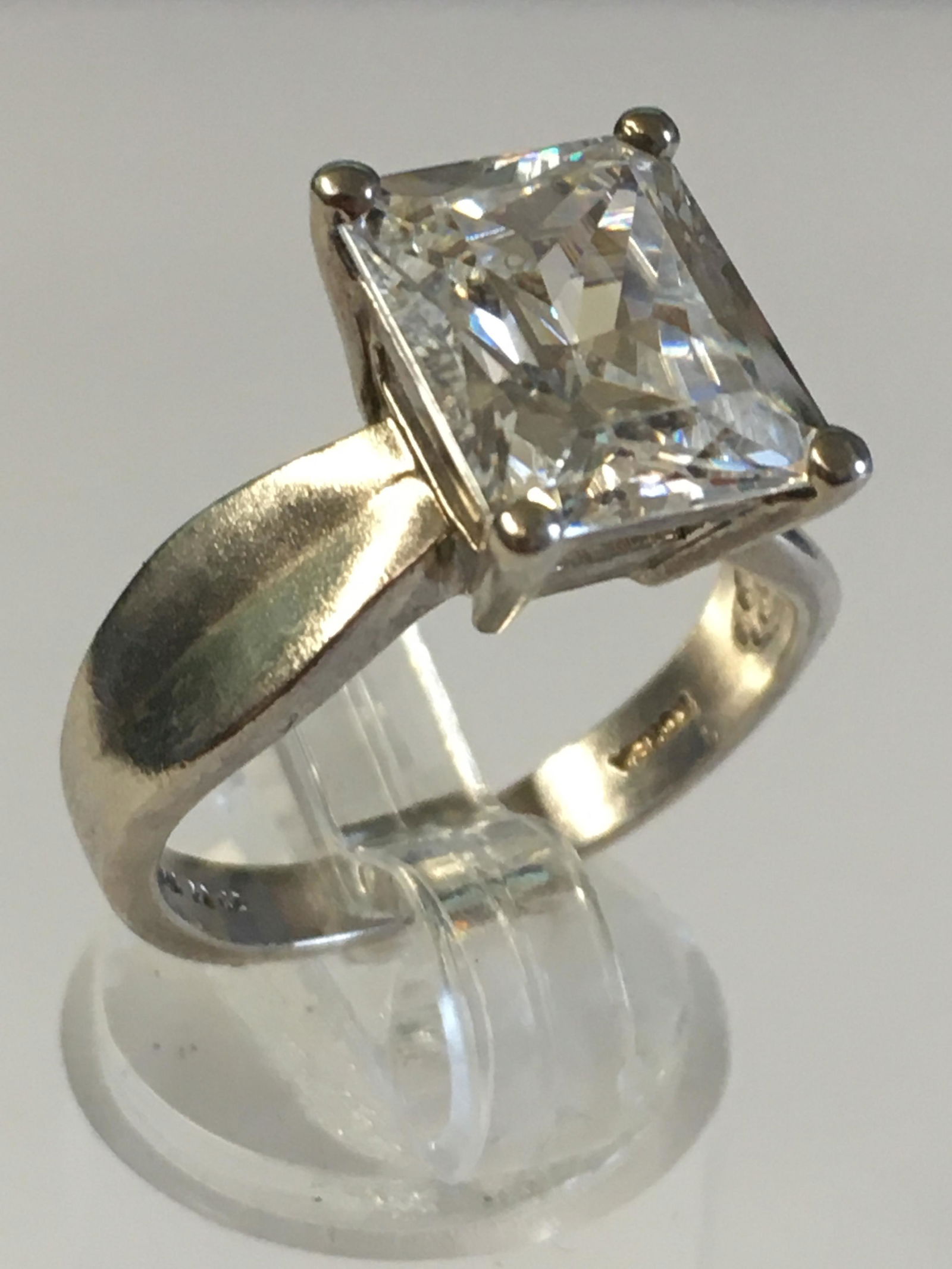 Sterling CZ Solitaire Ring (1 of 4)