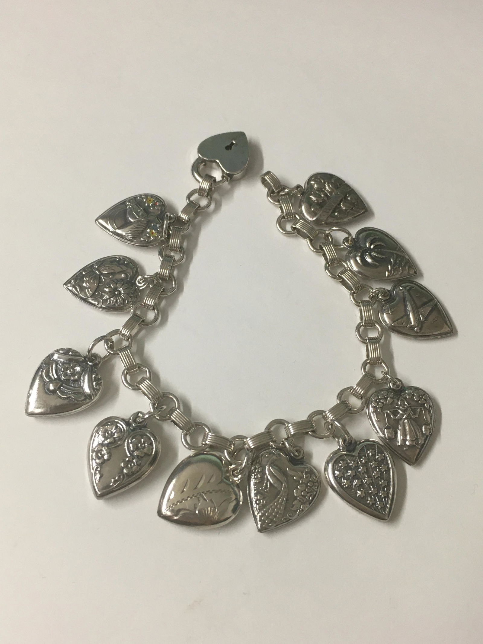 Sterling Heart Charm Bracelet (1 of 3)