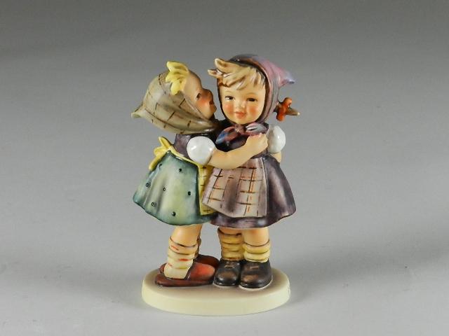 Goebel Hummel Her Secret: trademark 5, minor crazing, 5 1/4" h