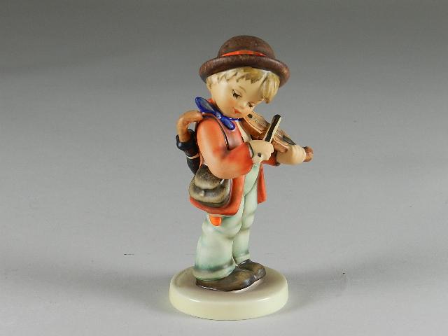Goebel Hummel Fiddler: trademark 5, minor wear, 5 3/4" h