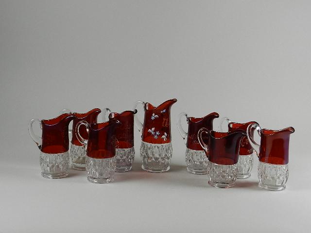Nine EAPG Flash Souvenir Pitchers (1 of 1)
