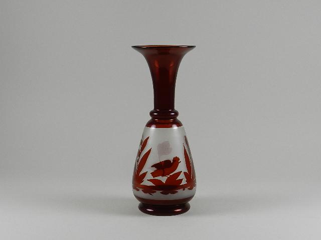 Large Ruby Flash Vase (1 of 2)