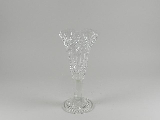 Large EAPG Diamond Point Fan Vase (1 of 2)