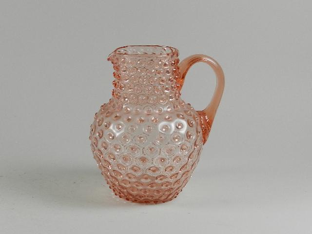Pink Hobnail Pitcher (1 of 2)