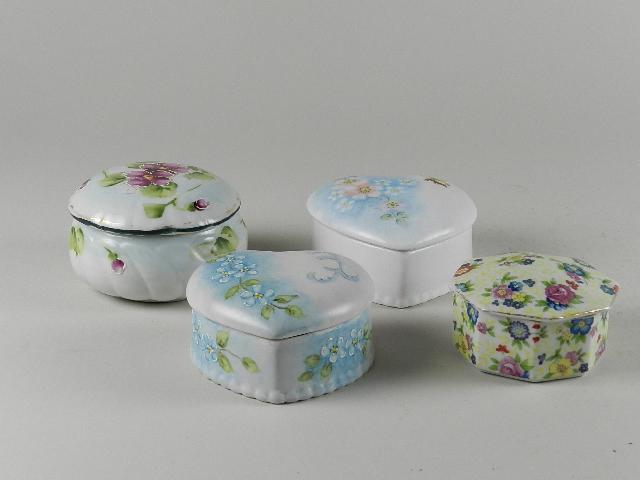 Four Porcelain Dresser Boxes (1 of 3)