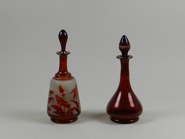 Two Ruby Flash Dresser Bottles (1 of 2)