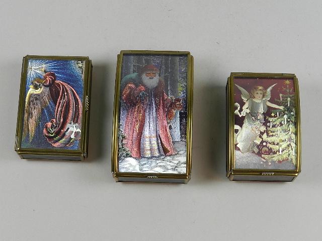 3 Via Vermont Christmas Theme Lidded Boxes (1 of 2)
