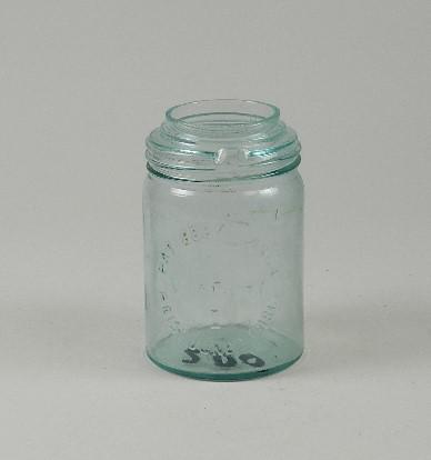 Pat?d Feby 9(reversed)th 1864 Victory 1 Reisd June 22d 1867 Aqua Pint Jar (1 of 4)