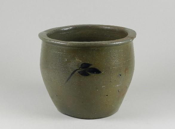 One Gallon Decorated Stoneware Butter Crock (1 of 4)