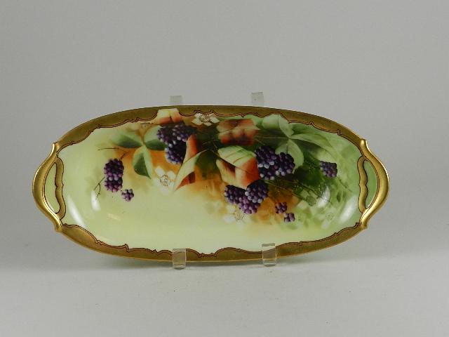Hand Painted Limoges Oval Tray (1 of 2)