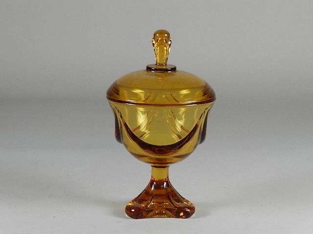 Viking Glass Covered Candy Dish (1 of 2)