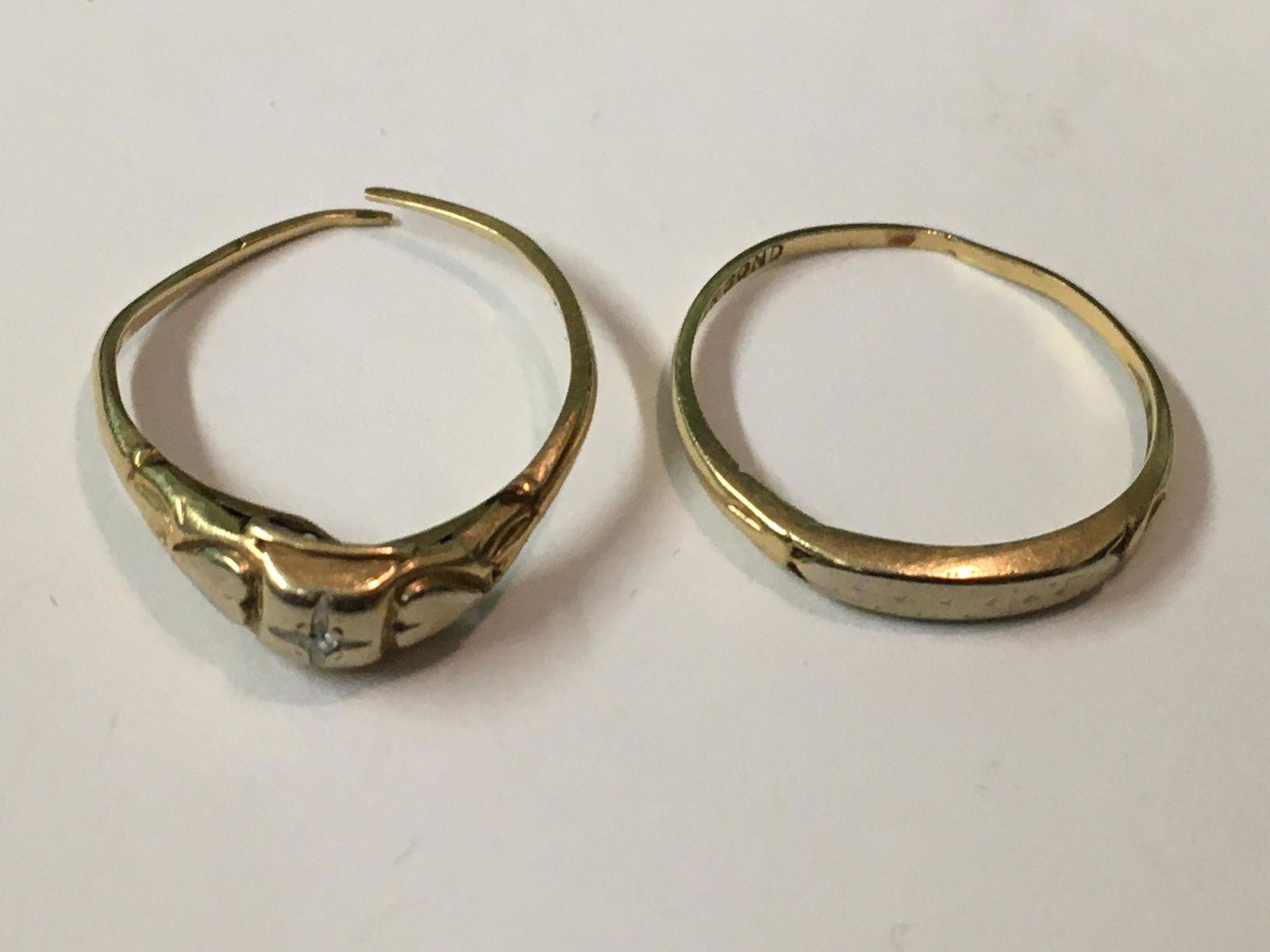 Two 14k Yellow Gold Rings (1 of 1)