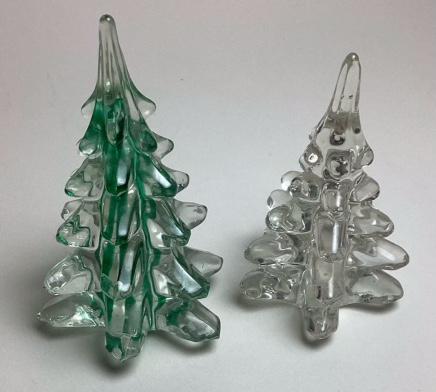 Two Christmas Tree Paperweights (1 of 2)