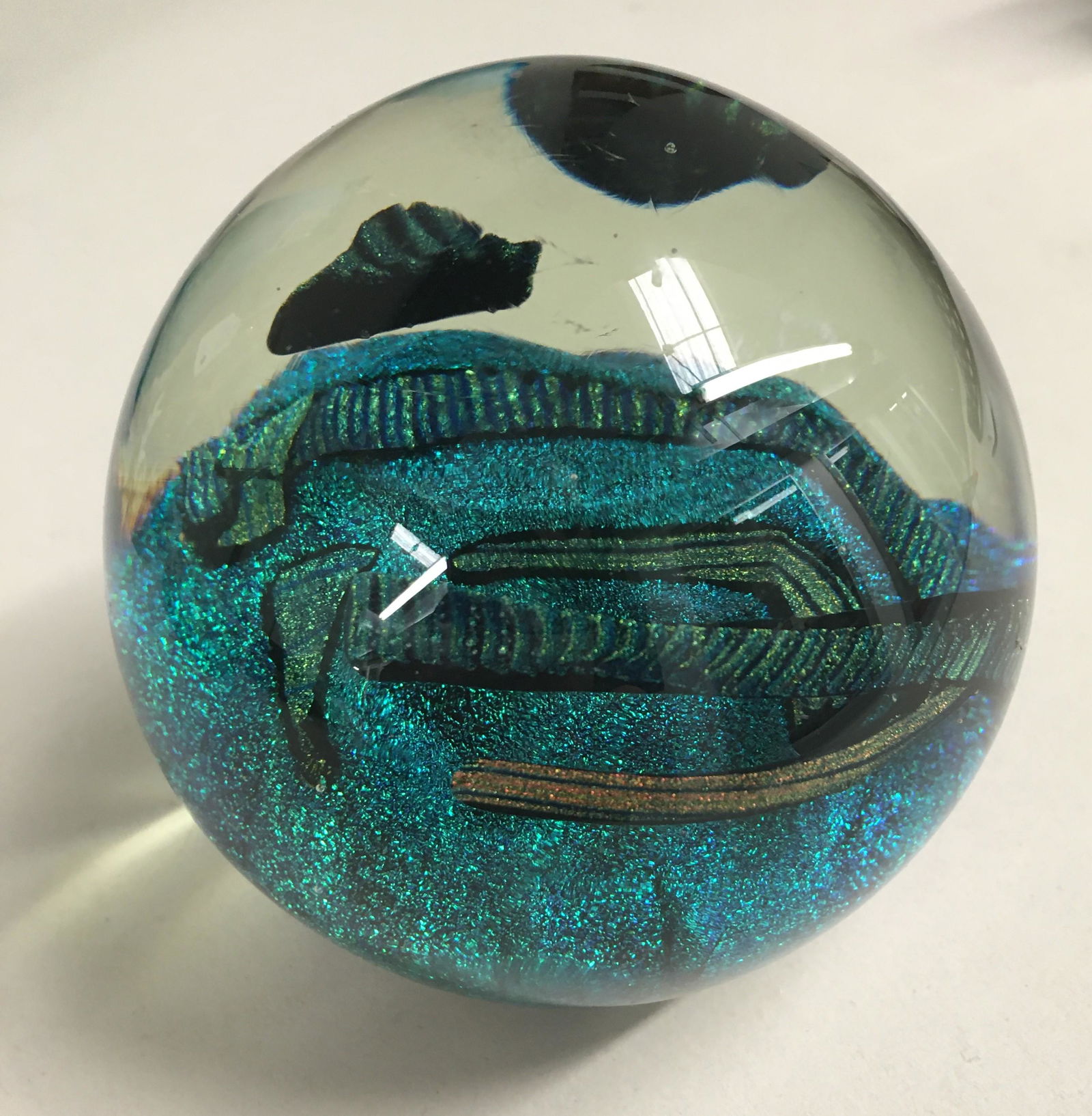 Orrefers Lead Crystal Elephant Paperweight (1 of 2)