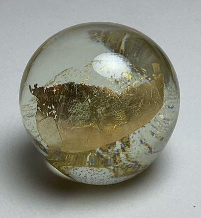 Randy Strong Gold Leaf Paperweight (1 of 2)