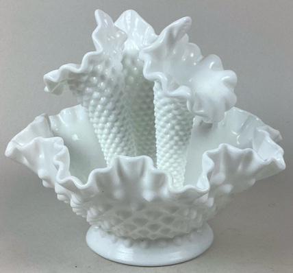 Fenton White Epergne (1 of 2)