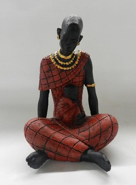 Maother & Child Ceramic Figurine (1 of 4)