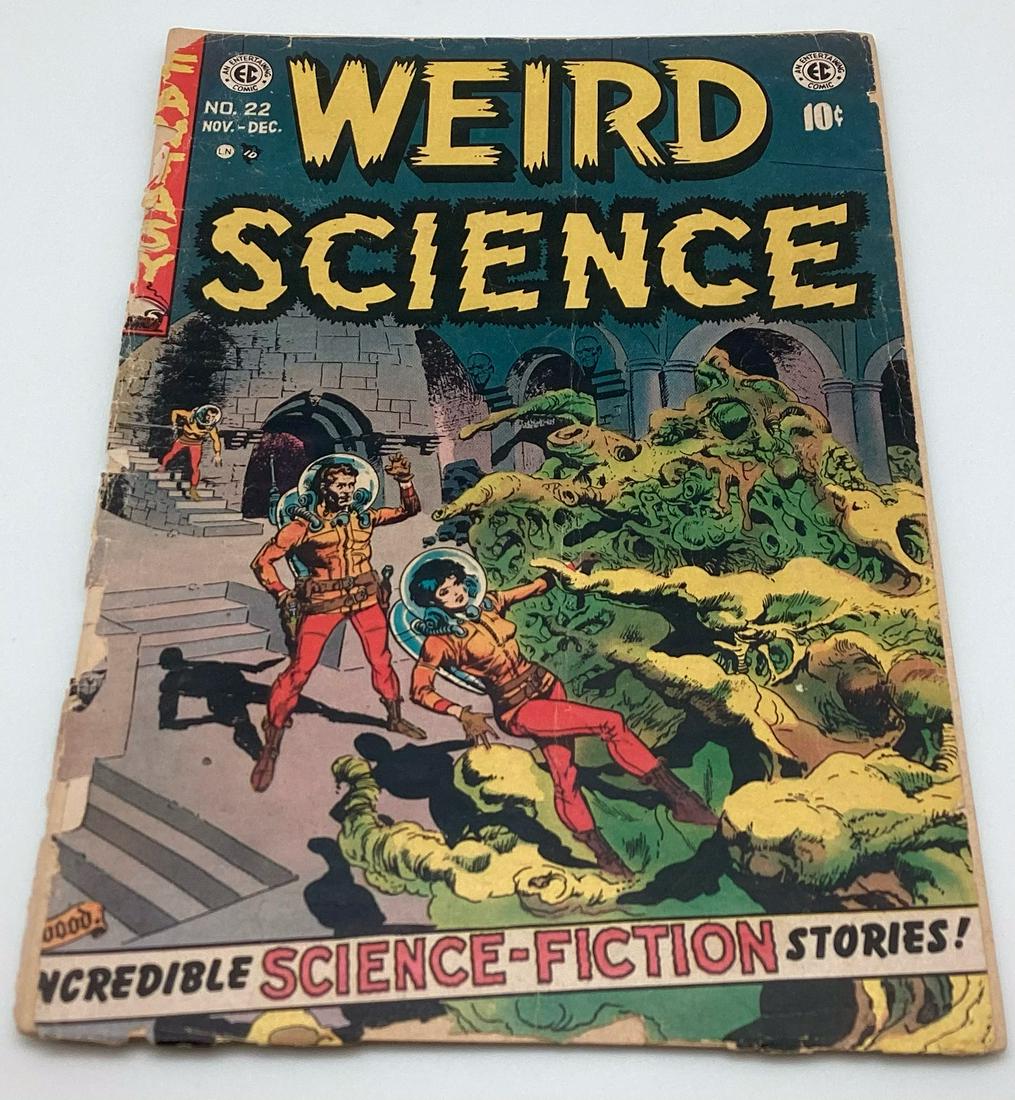 EC Weird Science #22 1953 Wood Cover and Interior Self Drawing (1 of 2)