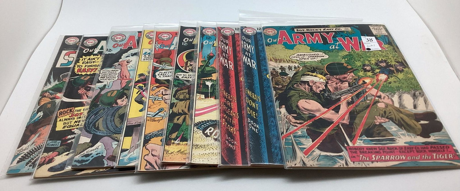 10 Issues of Our Army at War Sgt Rock Kubert (1 of 3)