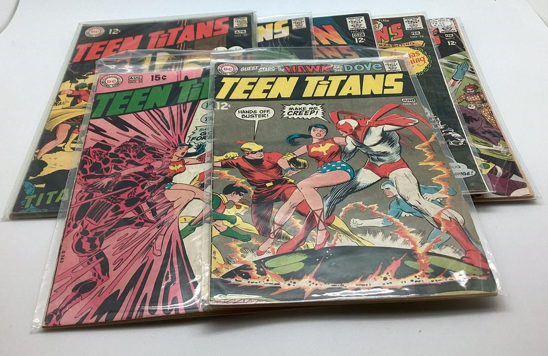 Lot of 7 Issues DC Teen Titans 1966 (1 of 2)