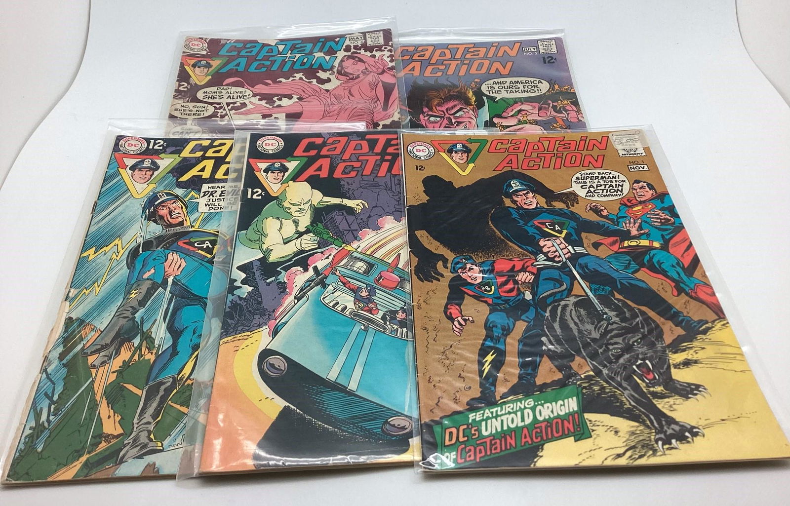 DC Captain Action #1-5 1968 Wally Wood Gil Kane (1 of 3)