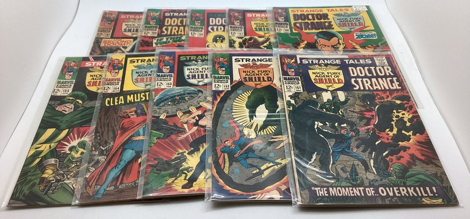 10 Issues Marvel Strange Tales #151-161 no 159 (1 of 3)