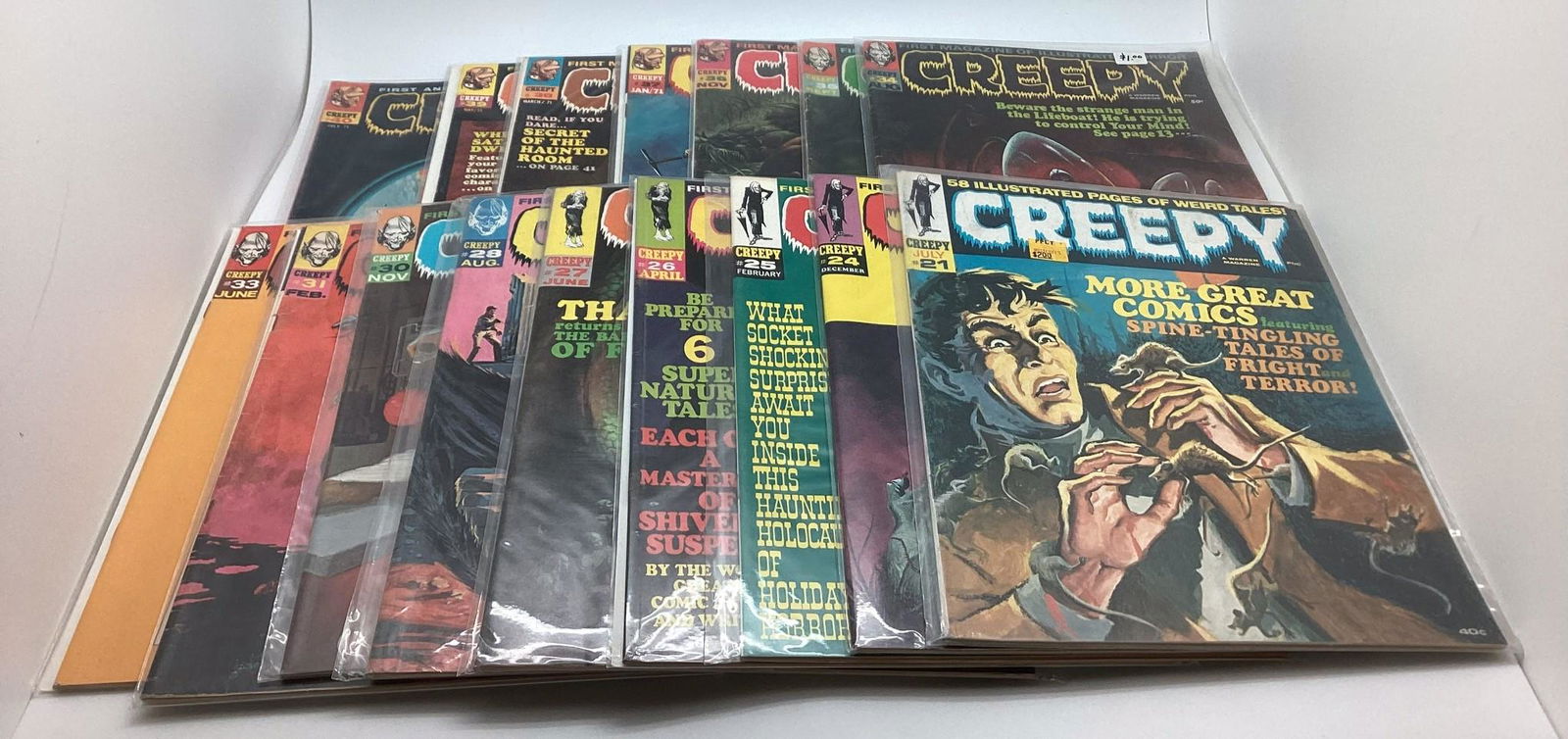 Lot of 16 Issues Warren Creepy (1 of 2)