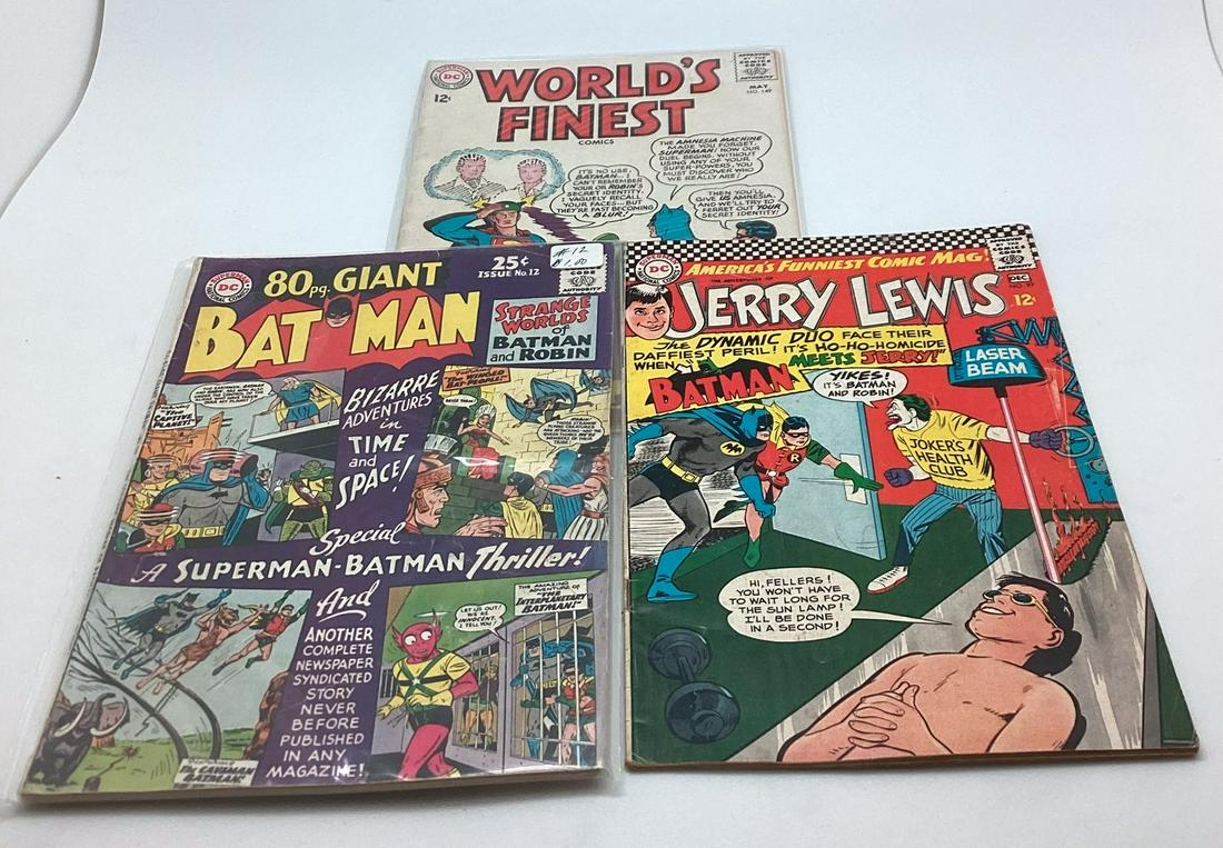 Lot of 3 Issues Silver Age Batman Related Comics (1 of 2)