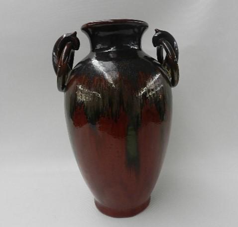 Large Ceramic Drip Glazed Vase (1 of 2)