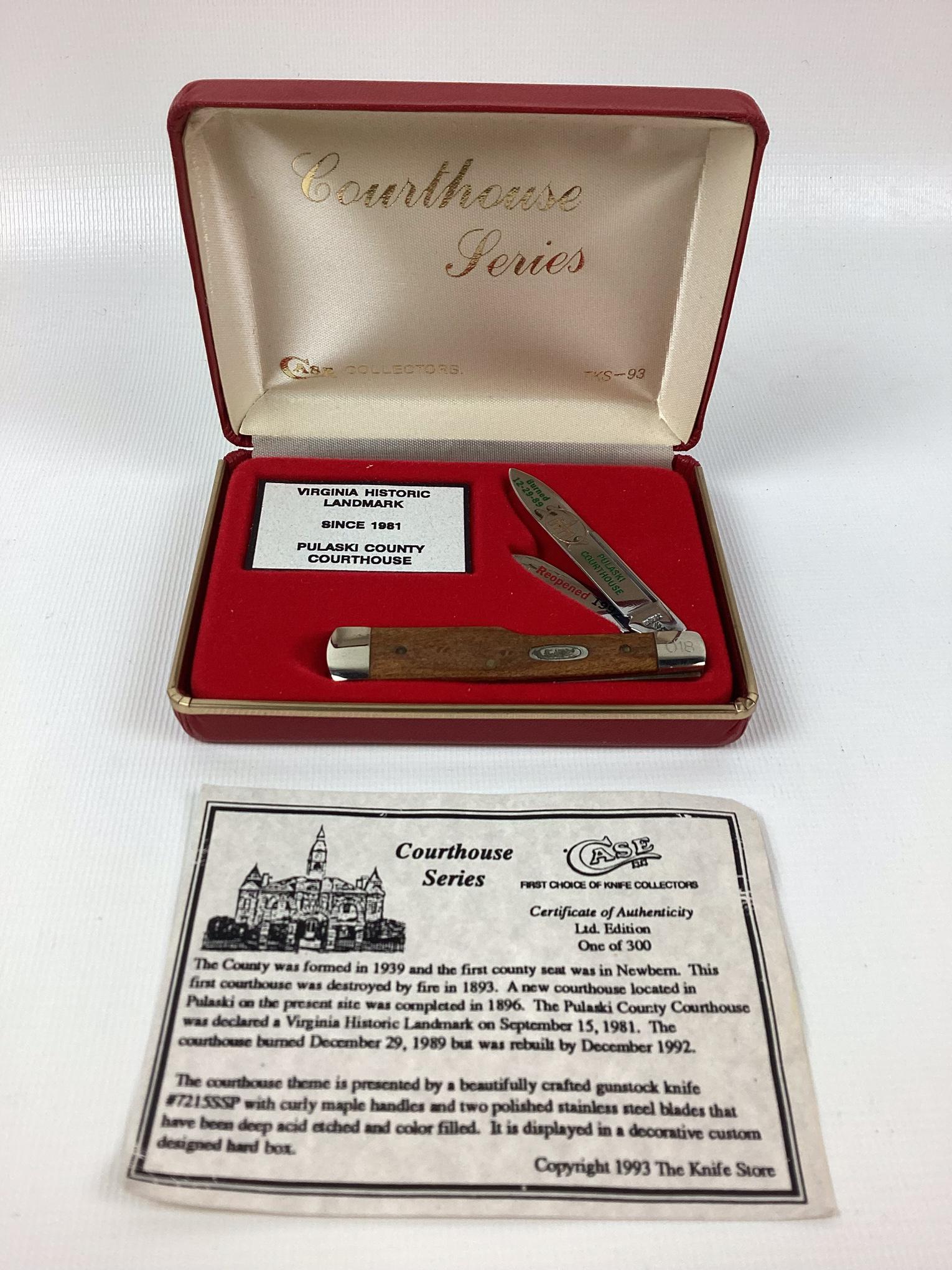 Case XX 7215SSP Pulaski County Virginia Courthouse Pocket Knife (1 of 2)