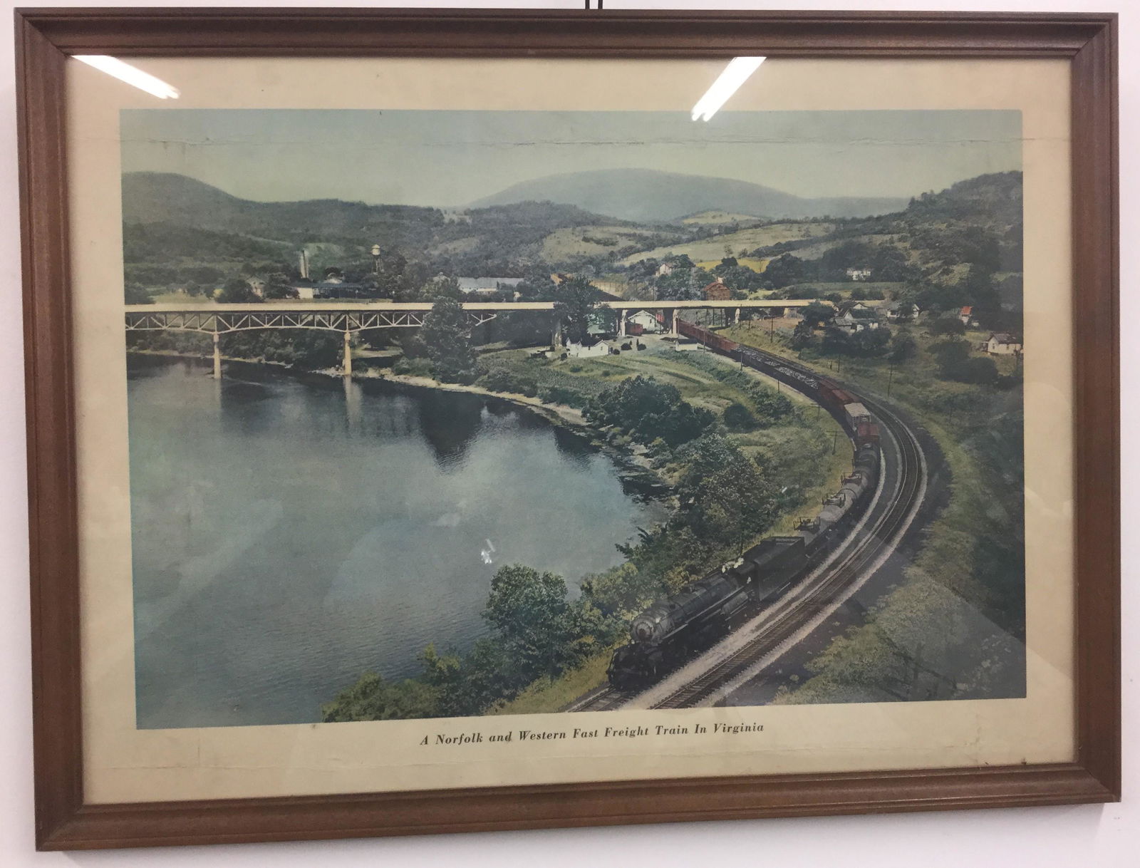 A Norfolk And Western Fast Freight Trains In Virginia Framed Print (1 of 2)