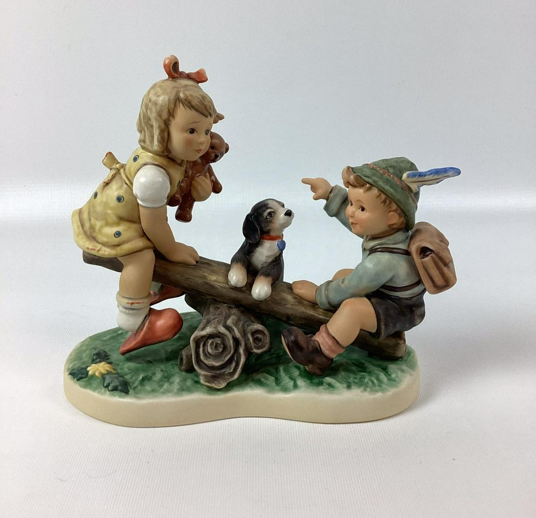 Goebel Hummel Teeter Tooter Time! Signed and numbered #407 of 2000. (1 of 3)