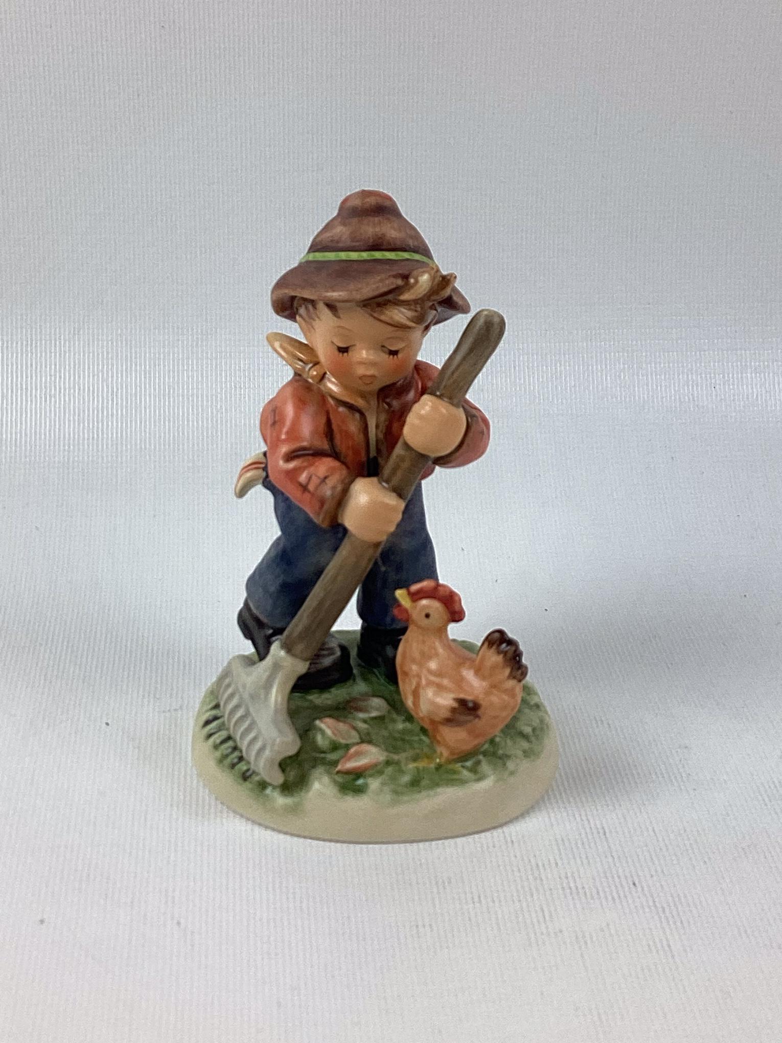 Goebel Hummel Little Farm Hand #9500 of 25000: Trademark 8. Excellent condition. 5" tall.