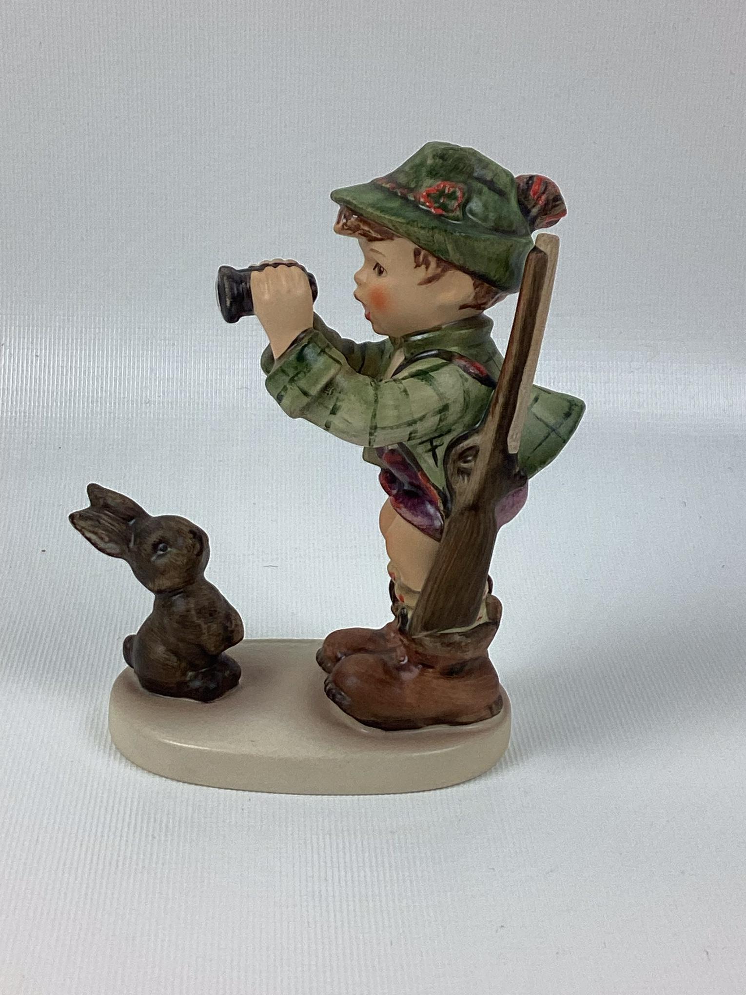 Goebel Hummel Good Hunting: Trademark 6. Minor wear. 5 1/4" tall.