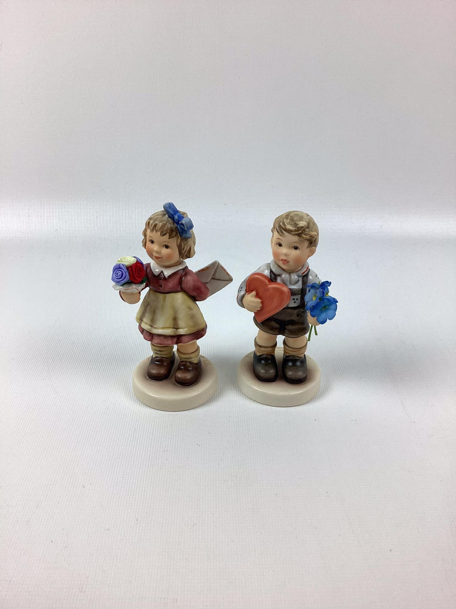2 Goebel Hummels A Gift For You, For Mommy: Trademark 8. Excellent condition. 4 1/2" tall.