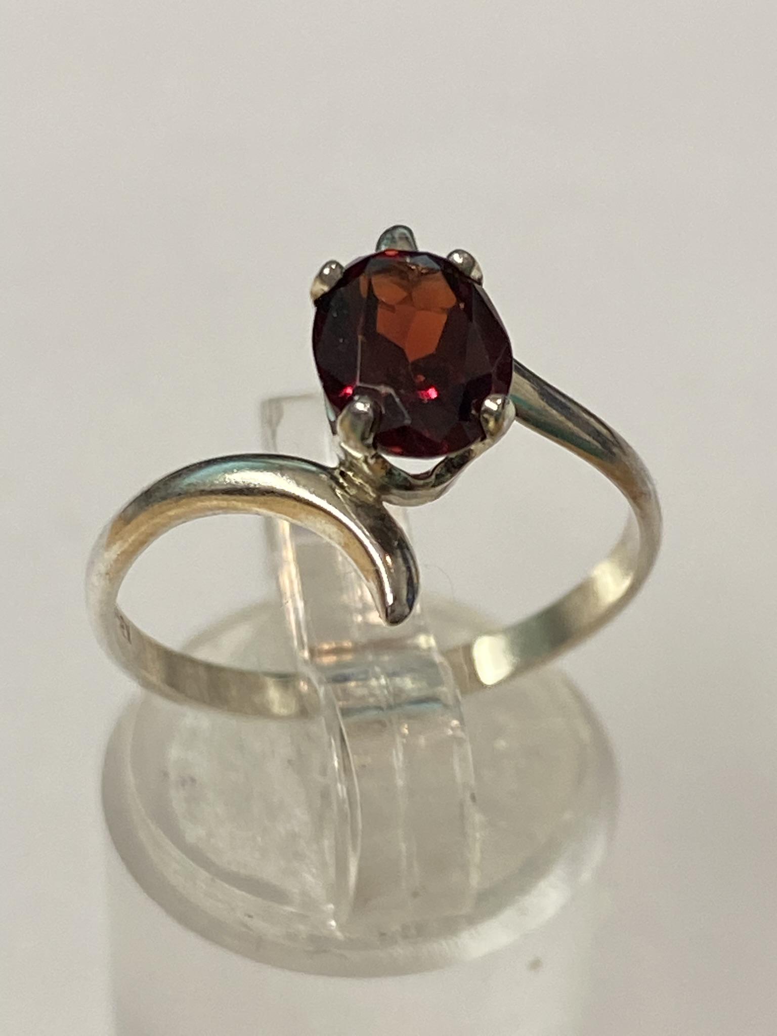 Sterling Garnet Ring (1 of 3)
