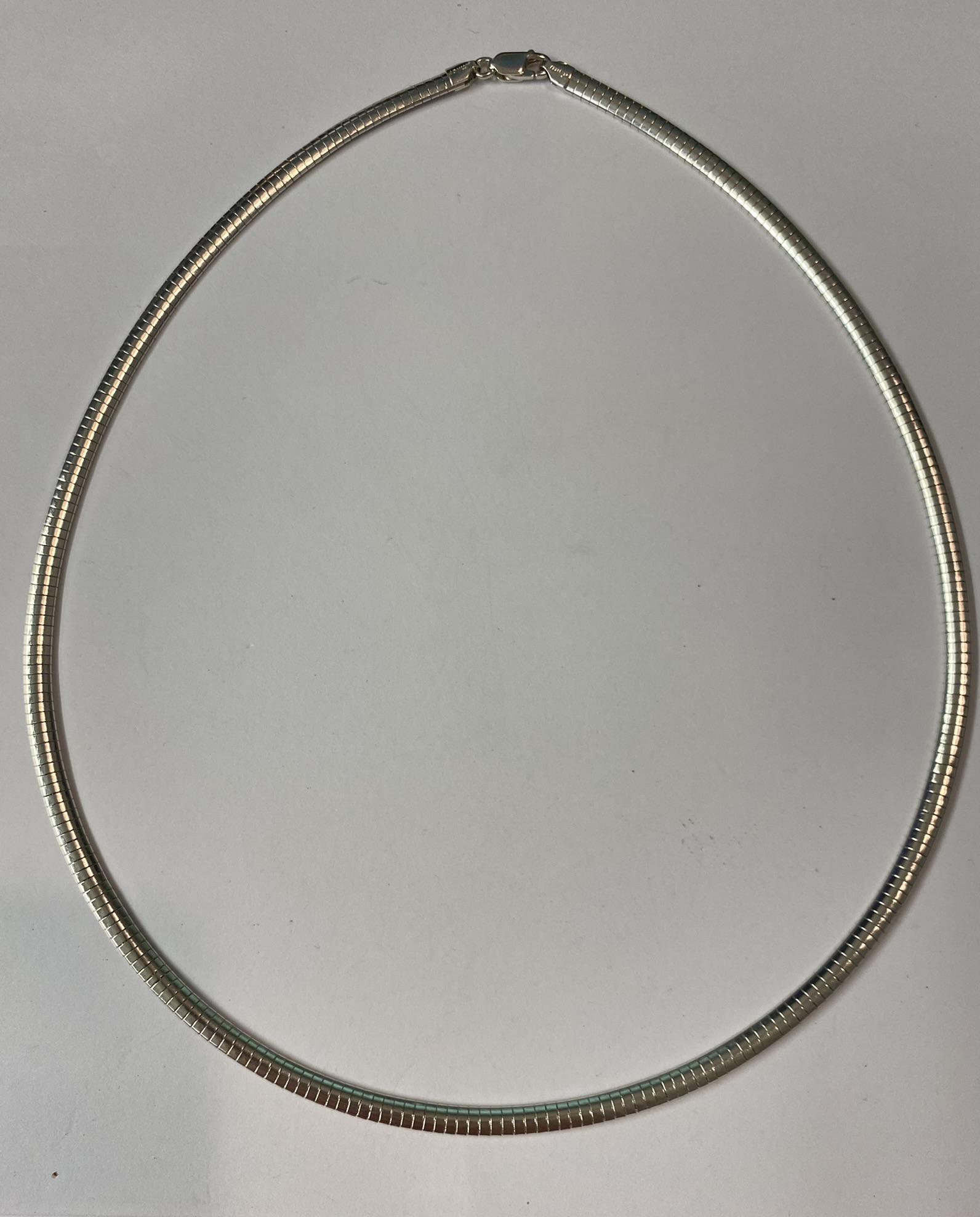 Sterling Omega Chain: 21"