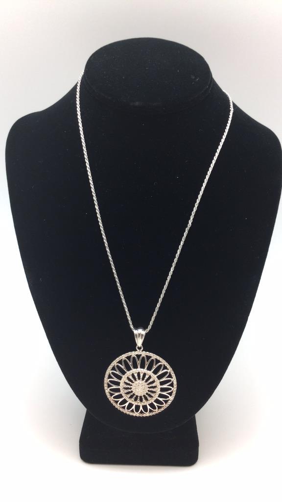 Italian Sterling Pendant Necklace (1 of 4)