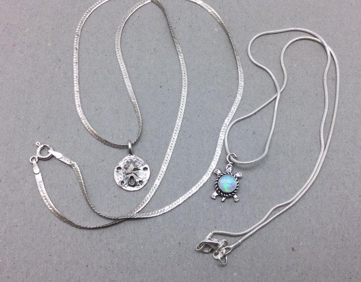Two Sterling Sea Life Necklaces (1 of 2)