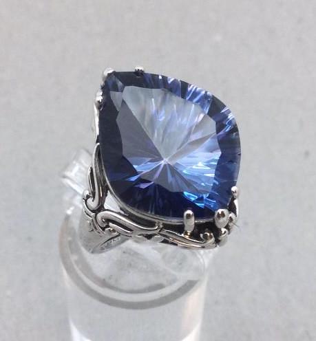 Sterling Blue Purple Stone Ring (1 of 4)