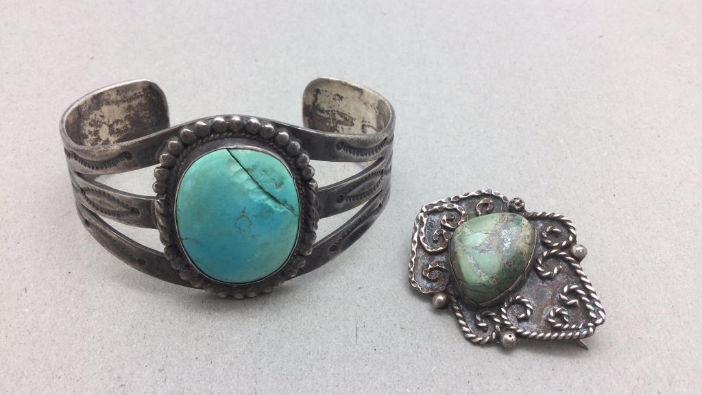 Native American Silver Turquoise Jewelry (1 of 5)
