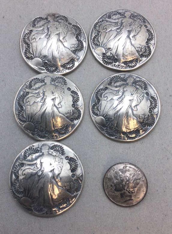 Silver Dollar Buttons (1 of 6)