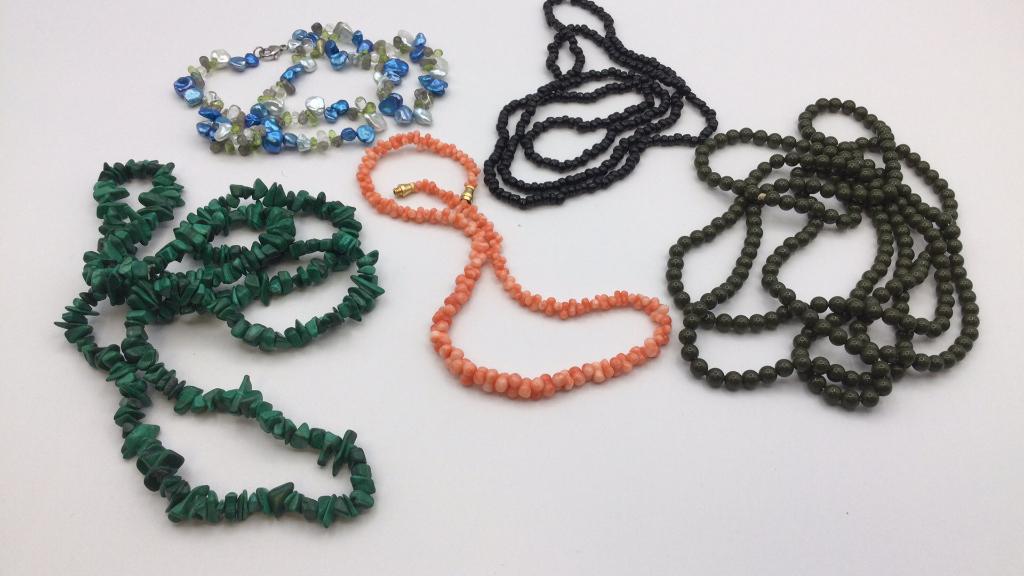 Five Beaded Necklaces (1 of 8)