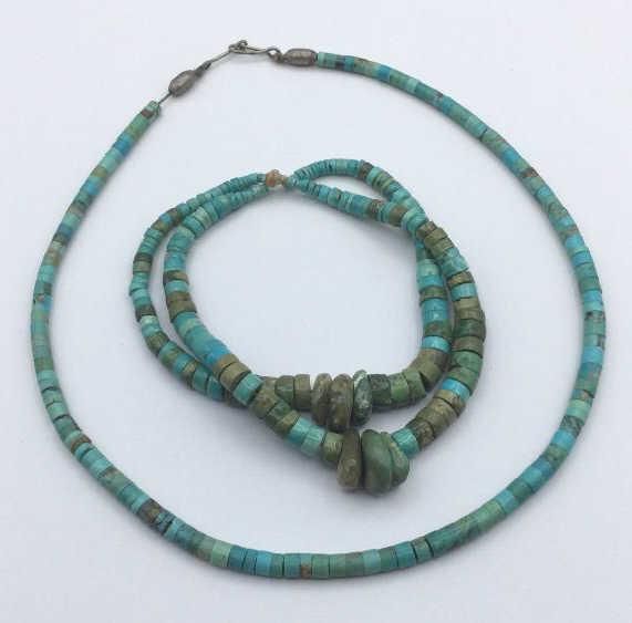 Turquoise Beaded Necklace & Bracelet (1 of 3)